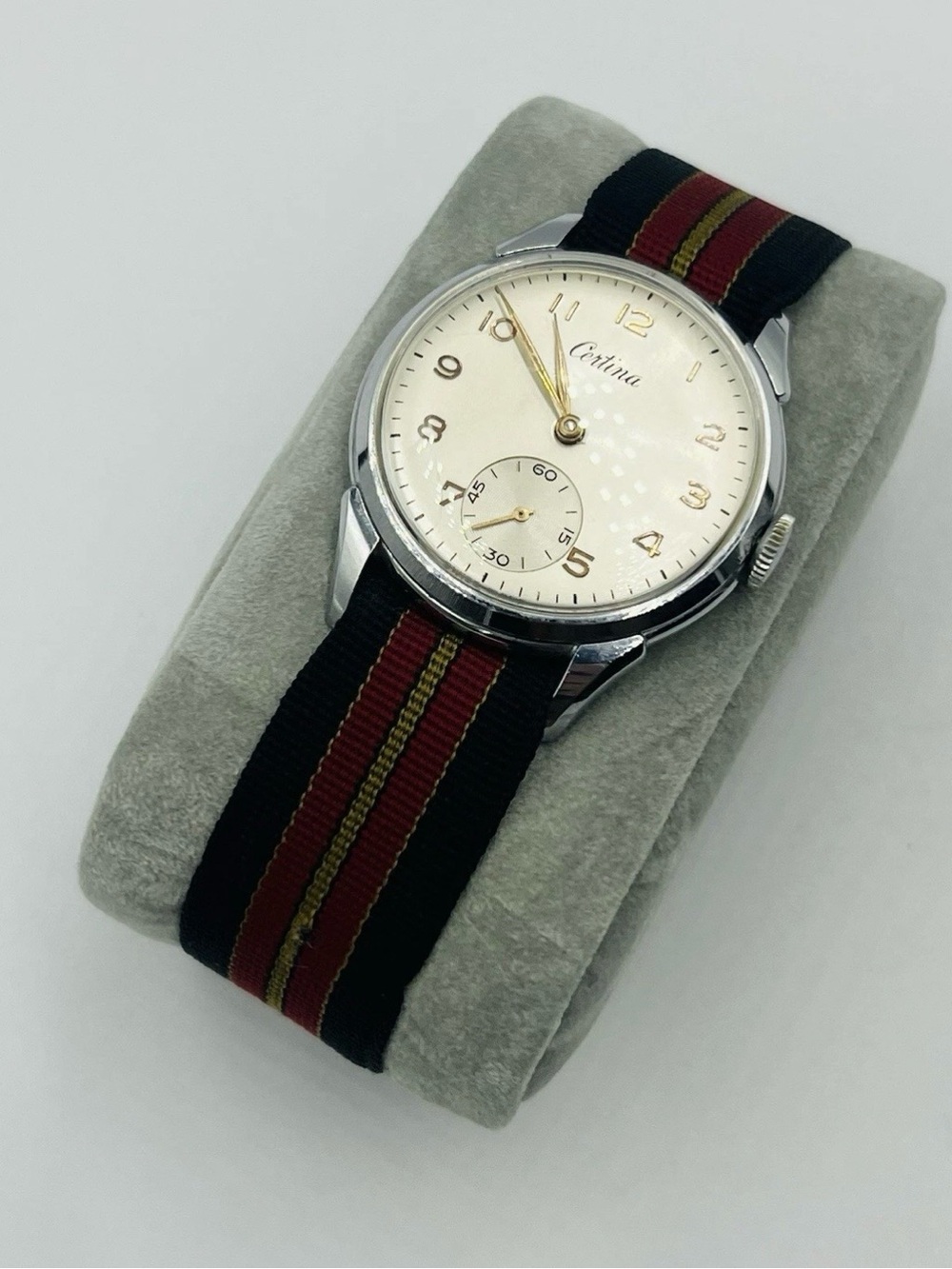 Vintage Certina KF 400 1940s Men’s Mechanical Watch Hand-Wind NATO Strap